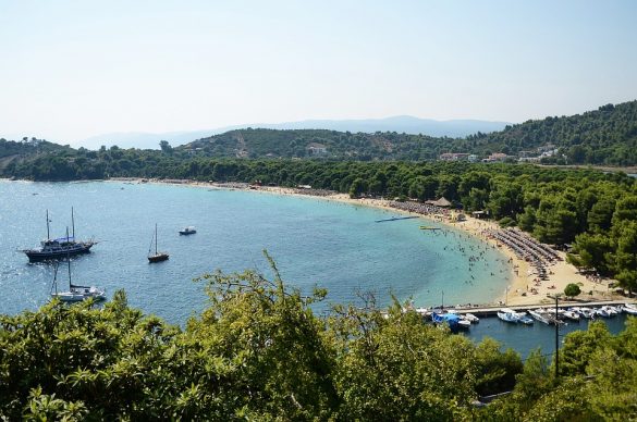 Skiathos sziget látnivalói, tengerpartjai, térképpel