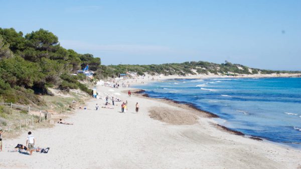 Platja de ses Salines tengerpartja