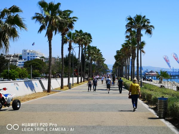 Limassol tengerparti sétánya