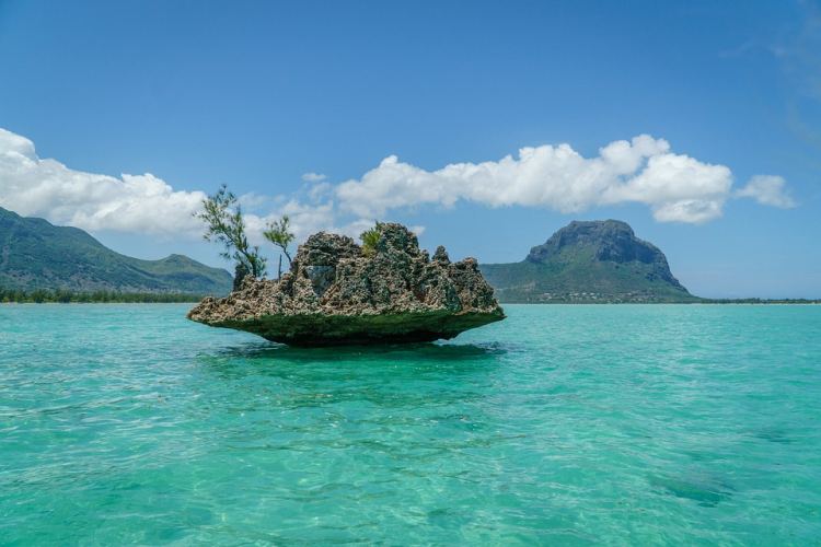 Ez a szikla Mauritius egyik jelképe