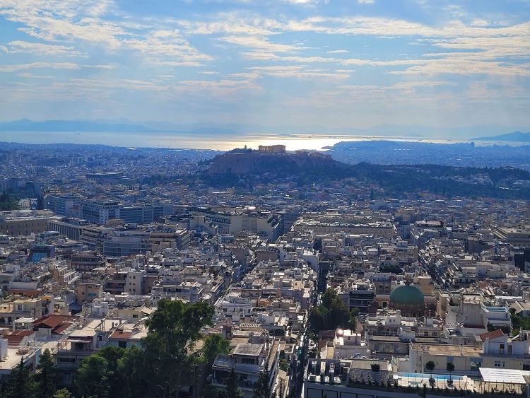 Remek a kilátás az Akropoliszra és a városra