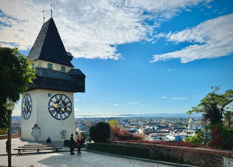 Az Uhrturm Graz jelképe