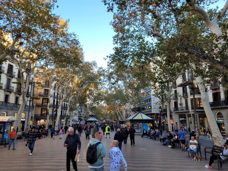 Barcelona világhírű utcája