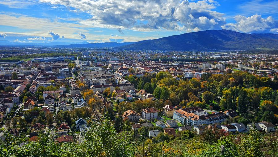 Ebből a két képből is látszik, hogy Maribor csodás város