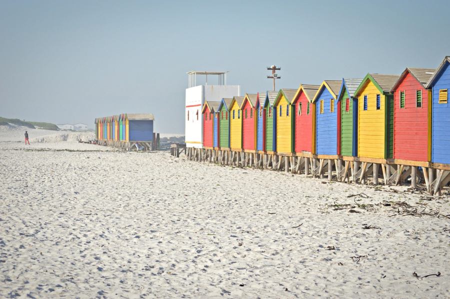 A színes fürdőházak még a viktoriánus korból maradtak fenn