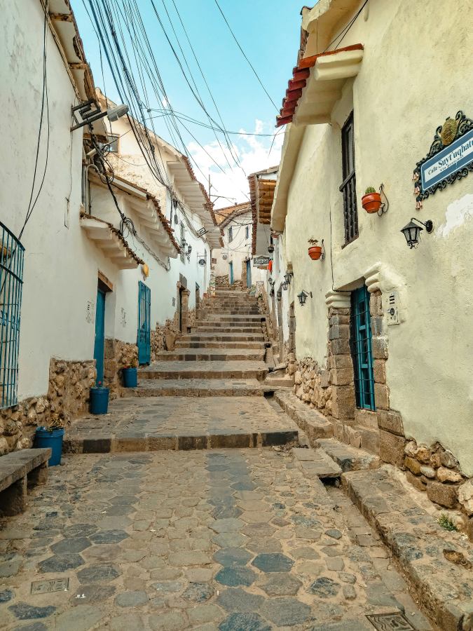 Cuzco egyik leghangulatosabb negyede