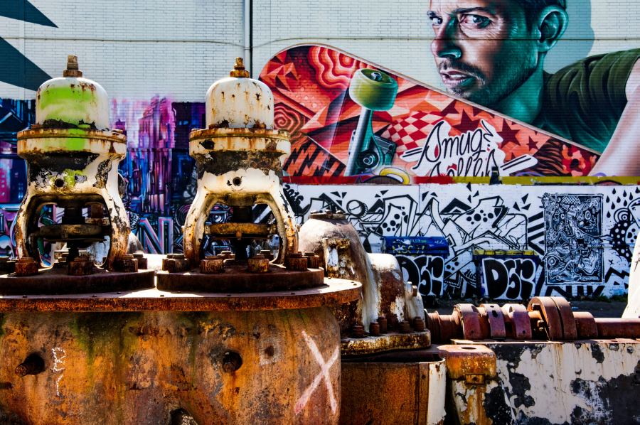 A volt gyárnegyed ma kulturális központ